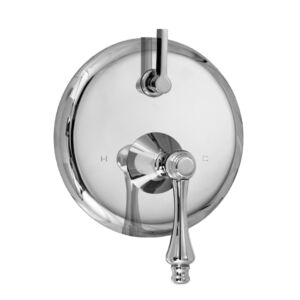 E-Mini Thermostatic - Integrated Round Plate - Trim only with Lexington handle
