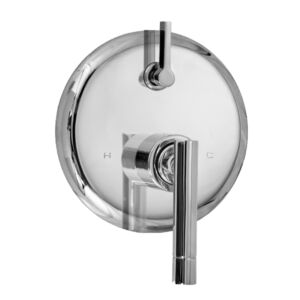 E-Mini Thermostatic - Integrated Round Plate - Trim only with Polaris II handle