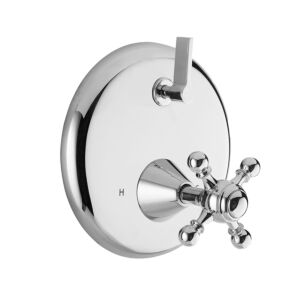 E-Mini Thermostatic - Integrated Round Plate - Trim only with Tremont X Handle.