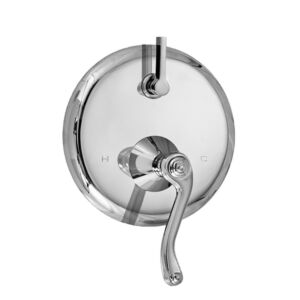 E-Mini Thermostatic - Integrated Round Plate - Trim only with Siena handle