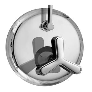 E-Mini Thermostatic - Integrated Round Plate - Trim only with Moderne-X handle