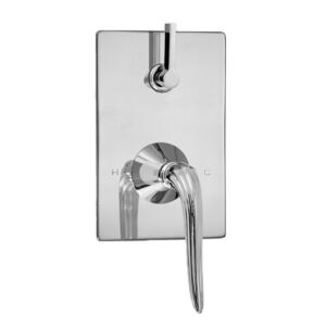 E-Mini Thermostatic - Integrated Rectangle Plate - Trim only with Jefferson Elite II handle