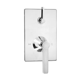E-Mini Thermostatic - Integrated Rectangle Plate - Trim only with Stella handle