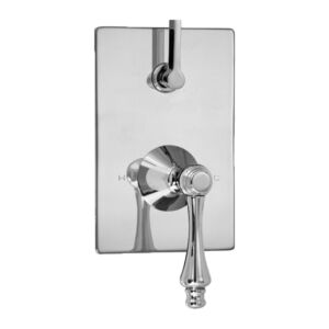 E-Mini Thermostatic - Integrated Rectangle Plate - Trim only with Montreal handle