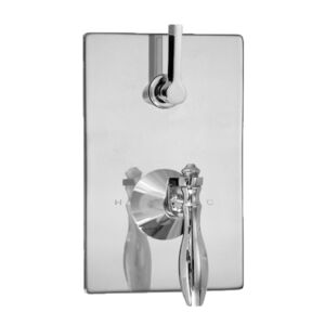 E-Mini Thermostatic - Integrated Rectangle Plate - Trim only with Toronto handle