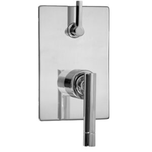 E-Mini Thermostatic - Integrated Rectangle Plate - Trim only with Polaris II handle