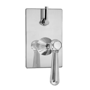 E-Mini Thermostatic - Integrated Rectangle Plate - Trim only with Loire handle