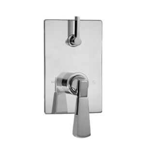 E-Mini Thermostatic - Integrated Rectangle Plate - Trim only with Harlow handle