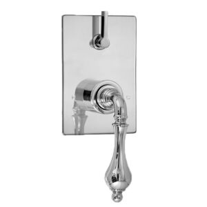 E-Mini Thermostatic - Integrated Rectangle Plate - Trim only with Houston handle