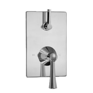 E-Mini Thermostatic - Integrated Rectangle Plate - Trim only with Chicago handle