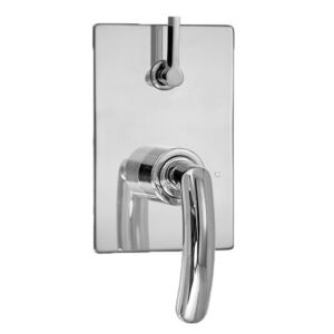  E-Mini Thermostatic - Integrated Rectangle Plate - Trim only with Prana handle