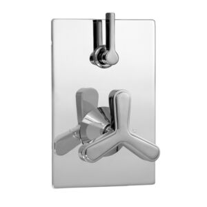 E-Mini Thermostatic - Integrated Rectangle Plate - Trim only with Moderne-X handle