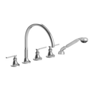 Series 110 Roman Tub Set with Diverter Handshower and Stella Handle (available as trim only: 1.110793T)