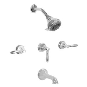 1500 Series Three Valve Tub and Shower Set with Huntington Handle (available as trim only P/N: 1.152733T )