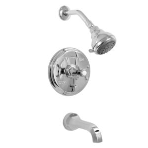 300 Series Pressure Balance Tub and Shower Set with St. Michel Handle (available as trim only P/N: 1.305568T)