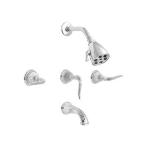 Series 3200 3 Valve Tub and Shower Set with Jefferson Elite II handle (Available as trim only P/N: 1.320233T)