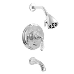 3200 Series Pressure Balance Tub and Shower Set with Luxembourg Handle (available as trim only P/N: 1.326568DT)