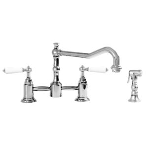 Pillar Kitchen Faucet with Hand Spray with Orleans Handle (available with most Sigma handles)