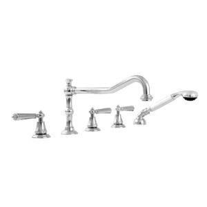 350 Series Roman Tub Set with Diverter Handshower and Monte Carlo Handle (available as trim only P/N: 1.355993T)