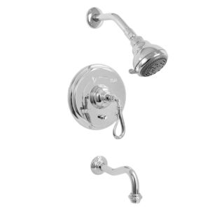 350 Series Pressure Balance Tub and Shower Set with Bordeaux Handle (available as trim only P/N: 1.356468T)