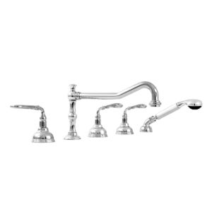 350 Series Roman Tub Set with Diverter Handshower and Bordeaux Handle (available as trim only P/N: 1.356493T)