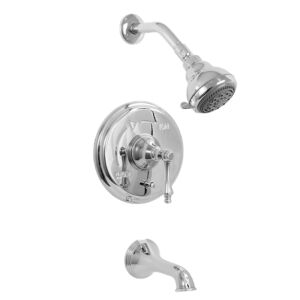 400 Series Pressure Balance Tub and Shower Set with Lexington Handle (available as trim only P/N: 1.400368T)