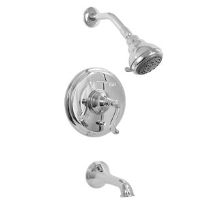 400 Series Pressure Balance Tub and Shower Set with Charlotte Handle (available as trim only P/N: 1.400468T)
