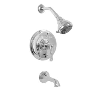 400 Series Pressure Balance Tub and Shower Set with Charlotte Elite Handle (available as trim only P/N: 1.400568T)