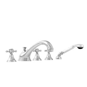 400 Series Roman Tub Set with Diverter Handshower and Portsmouth Handle (available as trim only P/N: 1.400693T)