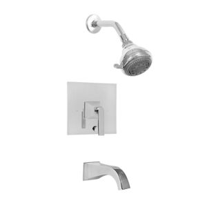510 Series Pressure Balance Tub and Shower Set with Lisse handle (available as trim only P/N: 1.518368MT) 