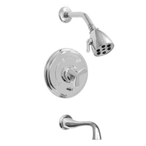 620 Series Pressure Balance Tub and Shower Set with Moderne X Handle (available as trim only P/N: 1.629468T)