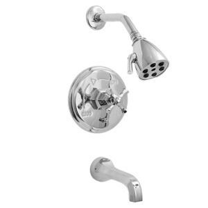 720 Series Pressure Balance Tub and Shower Set with Mallorca Handle (available as trim only P/N: 1.727568T)