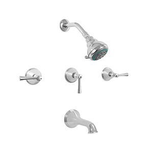 800 Series Three Valve Tub and Shower Set with Chicago Handle (available as trim only P/N 1.808533T)