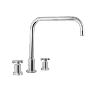 Roman Tub Set with Spoke Cross Handle