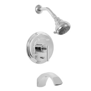 900 Series Pressure Balance Tub and Shower Set with Palermo Handle (available as trim only P/N: 1.904468T)