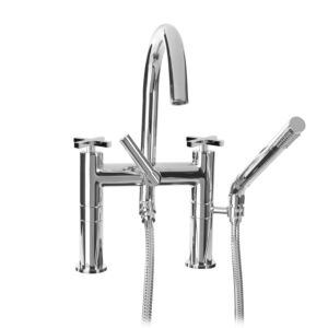 Contemporary Deckmount Tub Filler with Carina-X Handle