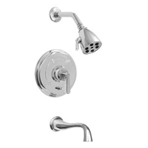 620 Series Pressure Balance Tub and Shower Set with Moderne Handle (available as trim only P/N: 1.629368T)