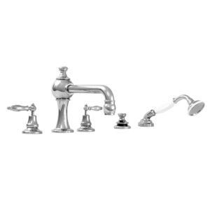 St Julien Roman Tub Set with Transfer Valve and Handshower with 465 Handle (available as trim only P/N: 7.5446693T)