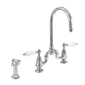 Sancerre Bridge Kitchen Faucet with Sidespray - 485 Handle