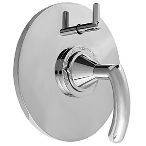 1/2" Thermostatic Shower Set with Prana Handle and Round Contemporary Plate with One Volume Control (available as trim only P/N: 1.079296.V1T)