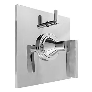 1/2" Thermostatic Shower Set with Stixx Handle and Square Plate with One Volume Control (available as trim only P/N: 1.059596.V1T)