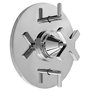 Thermostatic Contemporary Shower Set with Capella-X Handle and Two Volume Controls 