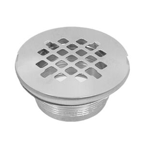 Brass quick caulking compression shower drain