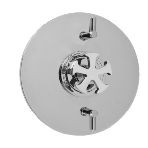 Thermostatic Shower Set with Spoke Handle and Two Volume Controls